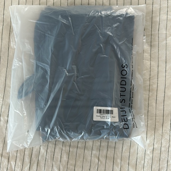 Deiji Studios Double Lace Up Skirt, XS, NWT - Picture 3 of 5